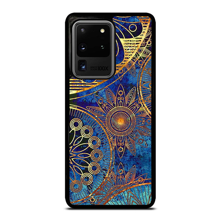 MANDELA BLUE GOLD PATTREN Samsung Galaxy S20 Plus Case Cover