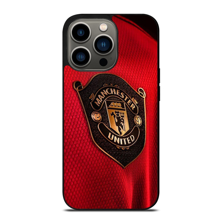 MANCHESTER UNITED NEW LOGO JERSEY iPhone 13 Pro Case Cover