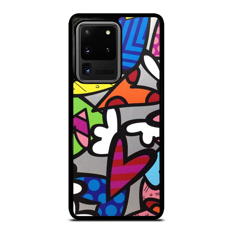 ROMERO BRITTO ABSTRACT LOVE Samsung Galaxy S20 Plus Case Cover
