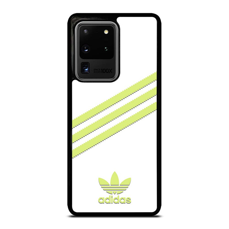 ADIDAS ORIGINALS STRIPES WHITE YELLOW Samsung Galaxy S20 Ultra Case Cover