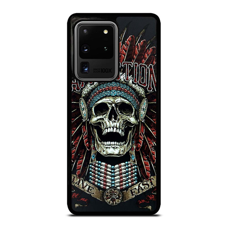 AFFLICTION SKULL INDIAN Samsung Galaxy S20 Ultra Case Cover