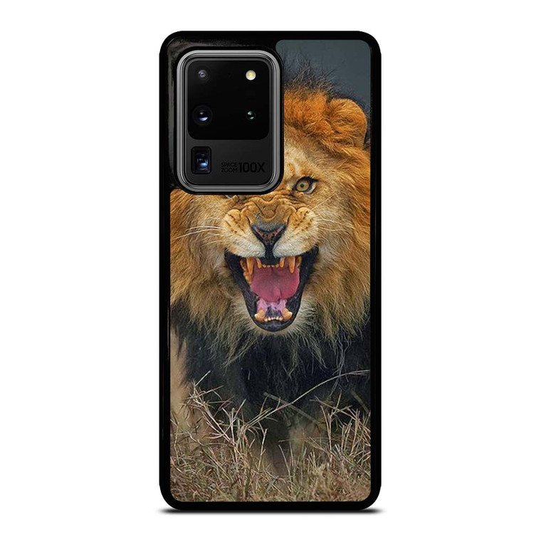 ANGRY MAD LION FACE Samsung Galaxy S20 Ultra Case Cover
