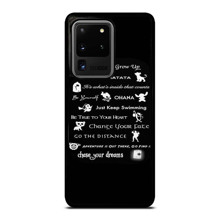 DISNEY LESSONS BLACK Samsung Galaxy S20 Ultra Case Cover