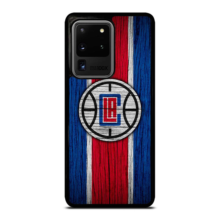 LOS ANGELES CLIPPERS WOOD LOGO Samsung Galaxy S20 Ultra Case Cover