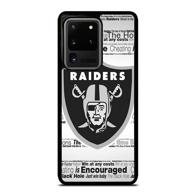OAKLAND RAIDERS NFL Samsung Galaxy S20 Ultra Case Cover