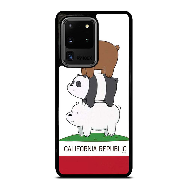 WE BARE BEARS CALIFORNIA REPUBLIC Samsung Galaxy S20 Ultra Case Cover