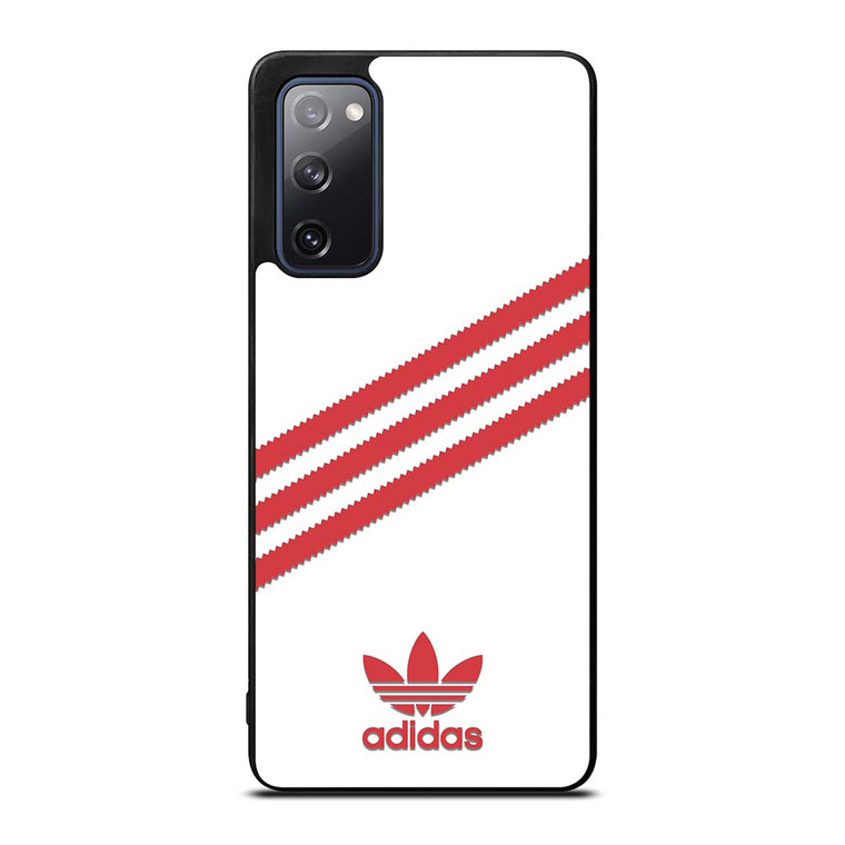ADIDAS ORIGINALS STRIPES WHITE RED Samsung Galaxy S20 FE Case Cover