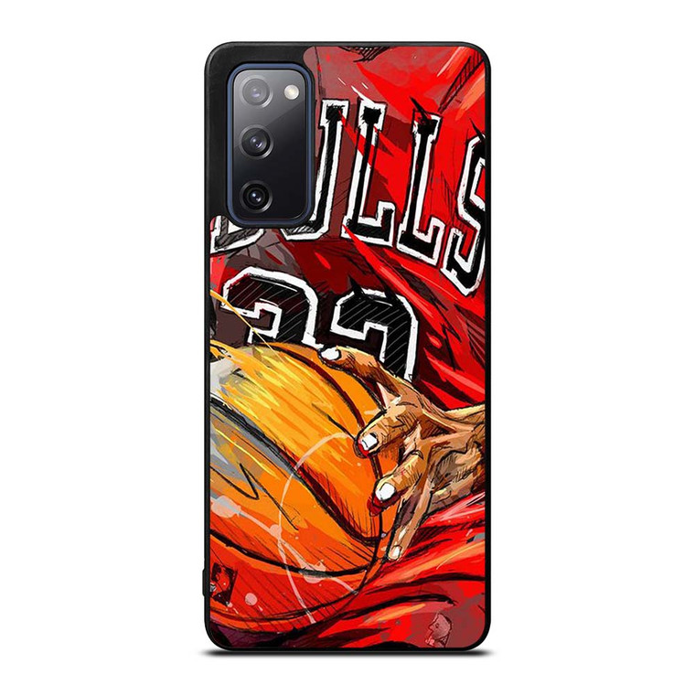 CHICAGO BULLS TEAM BASKETBALL ART Samsung Galaxy S20 FE Case Cover