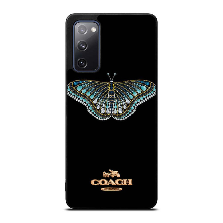 COACH NEW YORK DIAMOND BUTTERFLY Samsung Galaxy S20 FE Case Cover
