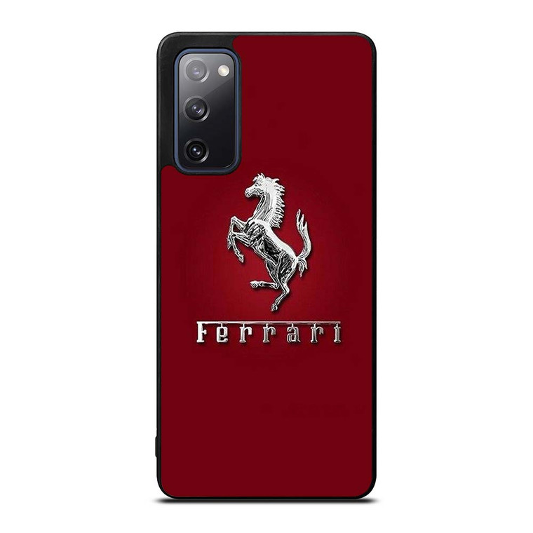FERRARI LOGO SILVER EMBLEM Samsung Galaxy S20 FE Case Cover