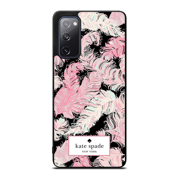 KATE SPADE NEW YORK LOGO PINK FEATHERS Samsung Galaxy S20 FE Case Cover