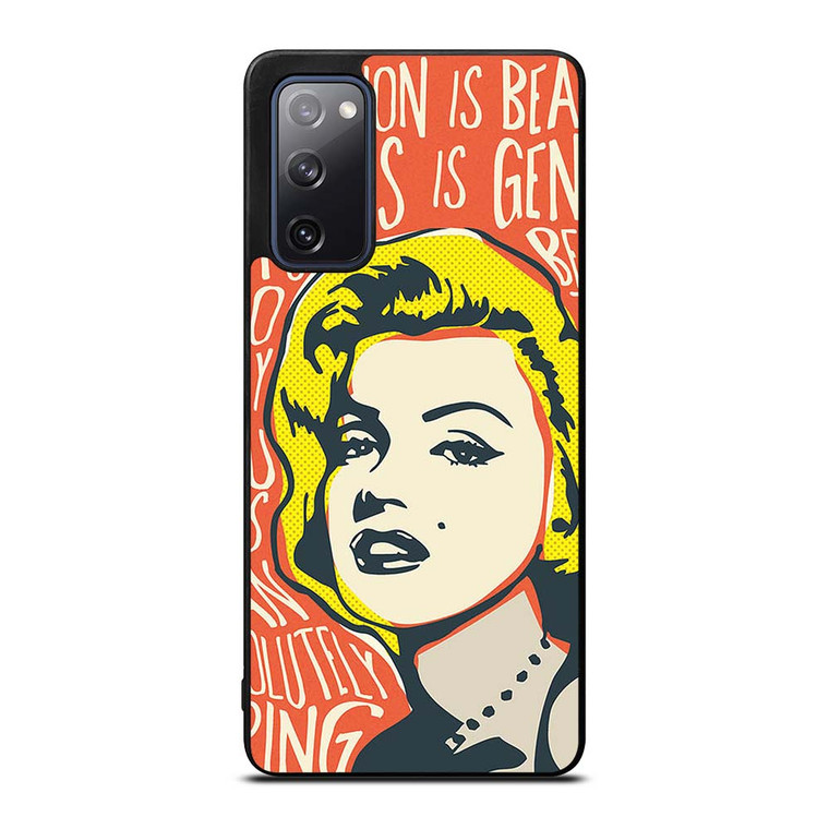 MARILYN MONROE ART QUOTE Samsung Galaxy S20 FE Case Cover