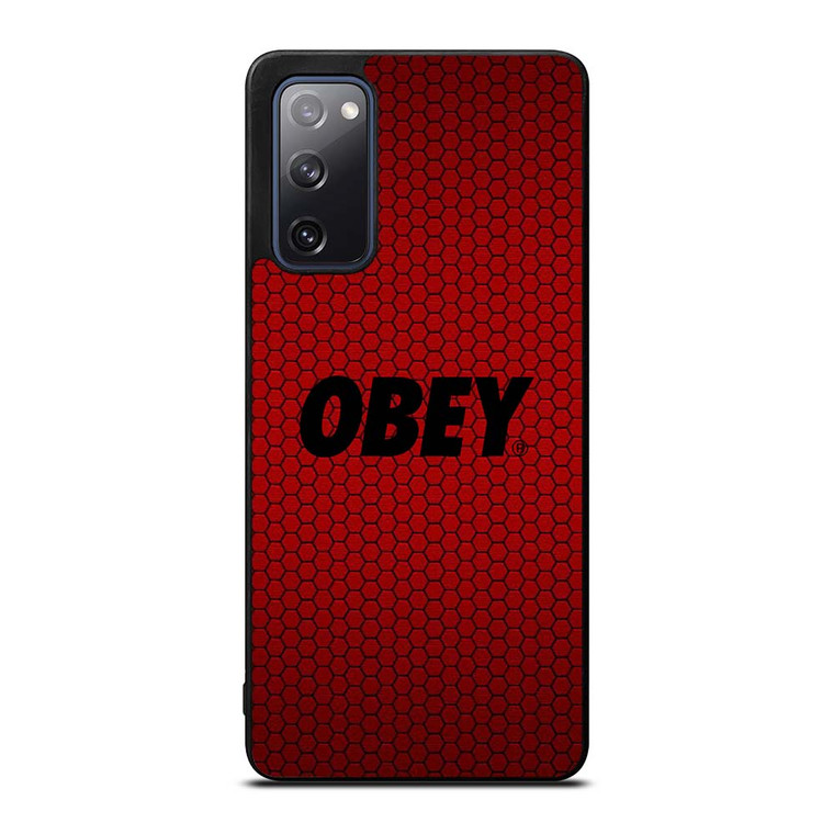 OBEY CLOTHING LOGO RED CARBON Samsung Galaxy S20 FE Case Cover