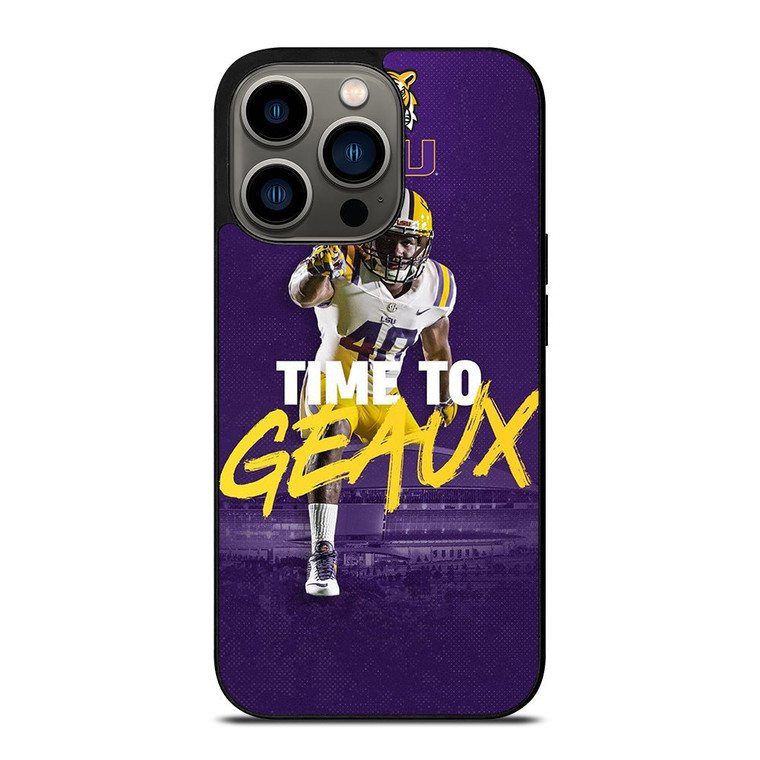 LSU TIGERS TIME TO GEAUX iPhone 13 Pro Case Cover