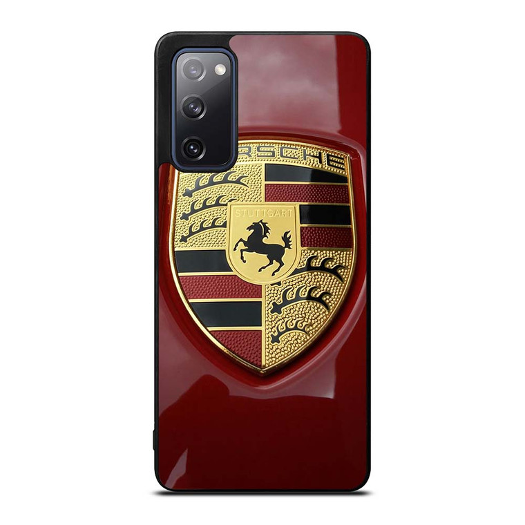 PORSCHE LOGO EMBLEM RED Samsung Galaxy S20 FE Case Cover