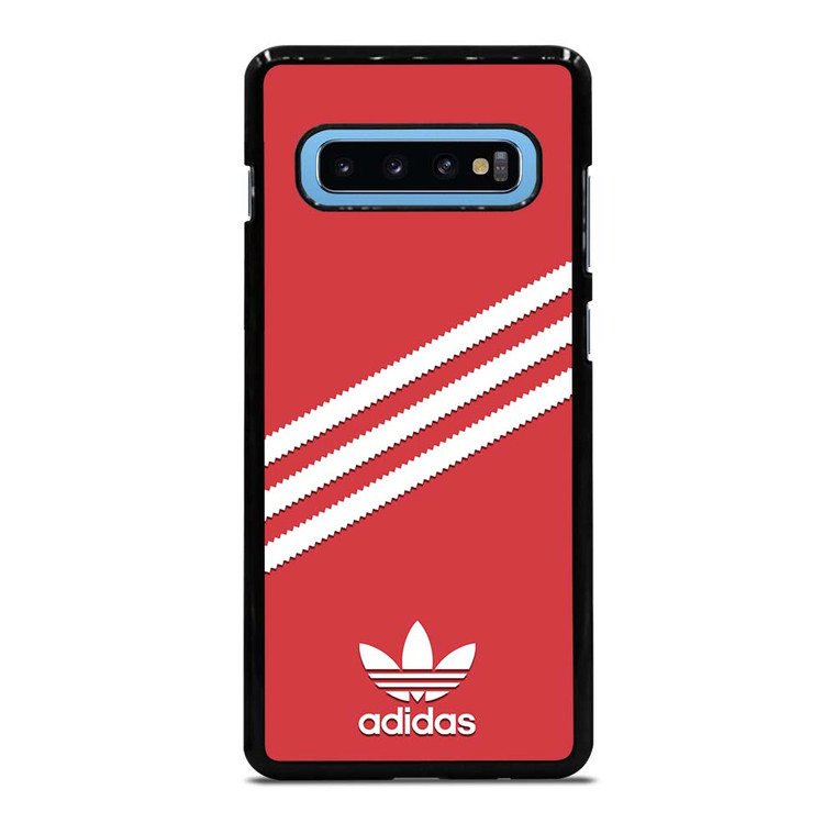 ADIDAS ORIGINALS STRIPES SCARLET RED Samsung Galaxy S10 Plus Case Cover