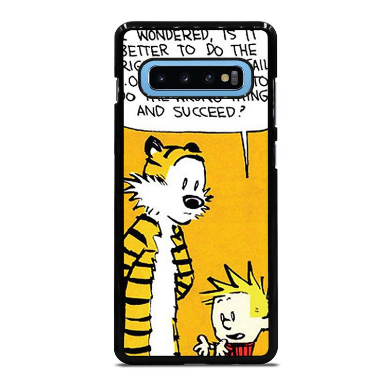 CALVIN AND HOBBES QUOTE Samsung Galaxy S10 Plus Case Cover