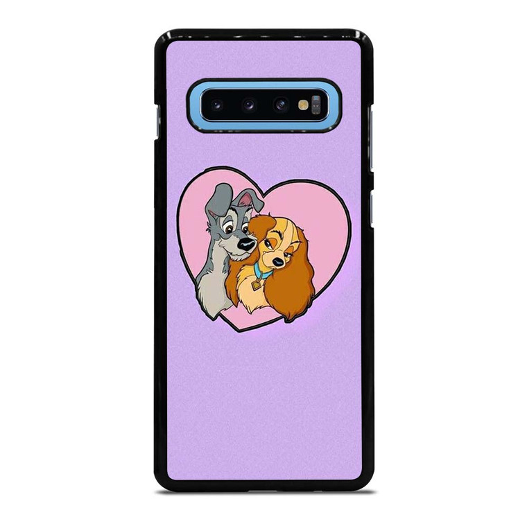 CARTOON LADY AND THE TRAMP DISNEY IN LOVE Samsung Galaxy S10 Plus Case Cover