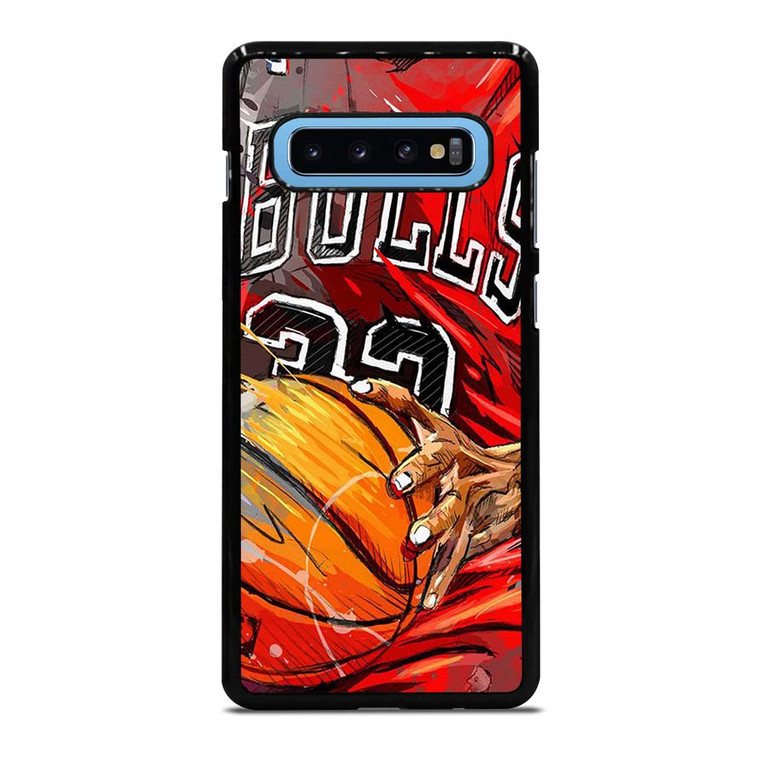 CHICAGO BULLS TEAM BASKETBALL ART Samsung Galaxy S10 Plus Case Cover
