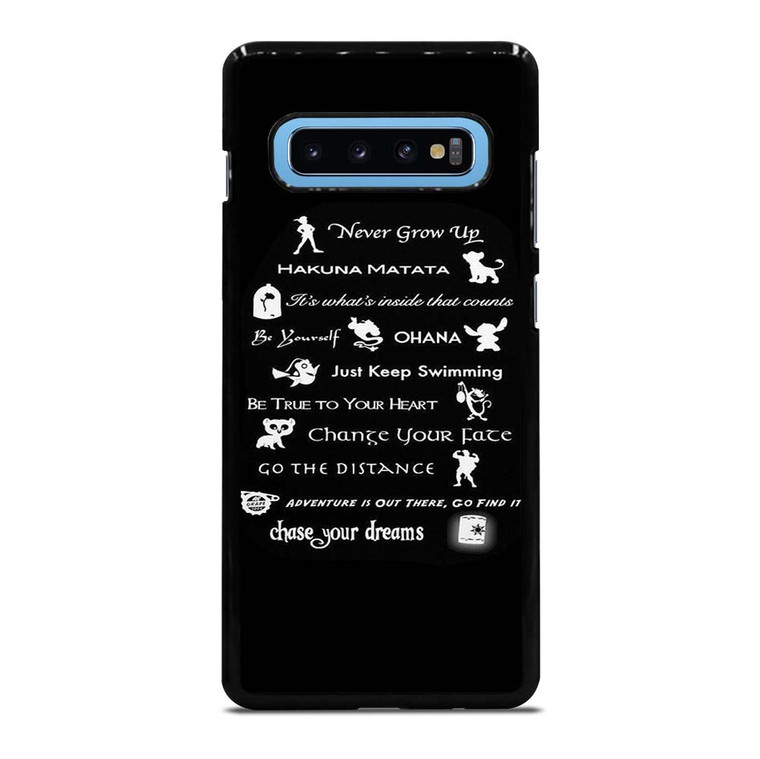 DISNEY LESSONS BLACK Samsung Galaxy S10 Plus Case Cover
