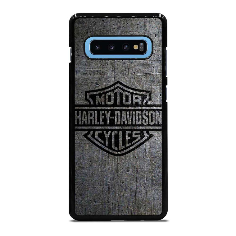 HARLEY DAVIDSON MOTORCYCLES COMPANY LOGO METAL Samsung Galaxy S10 Plus Case Cover