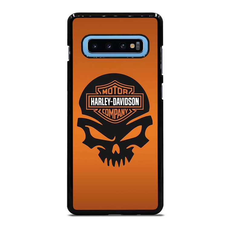 HARLEY DAVIDSON MOTORCYCLES COMPANY LOGO SKULL Samsung Galaxy S10 Plus Case Cover