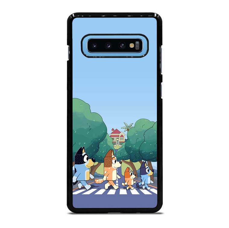 HEELERS FAMILY BLUEY CARTOON ABBEY ROAD Samsung Galaxy S10 Plus Case Cover