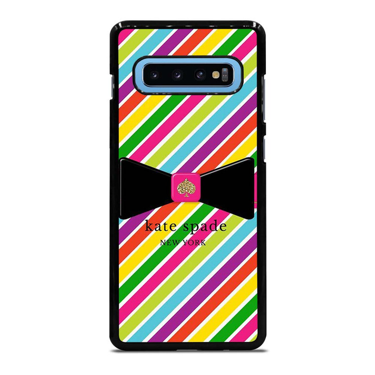 KATE SPADE NEW YORK LOGO STRIPE RIBBON ICON Samsung Galaxy S10 Plus Case Cover