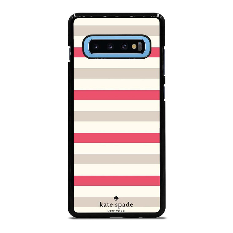KATE SPADE NEW YORK STRIPES RED WHITE Samsung Galaxy S10 Plus Case Cover