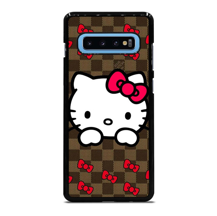 LOUIS VUITTON LV HELLO KITTY PATTERN Samsung Galaxy S10 Plus Case Cover