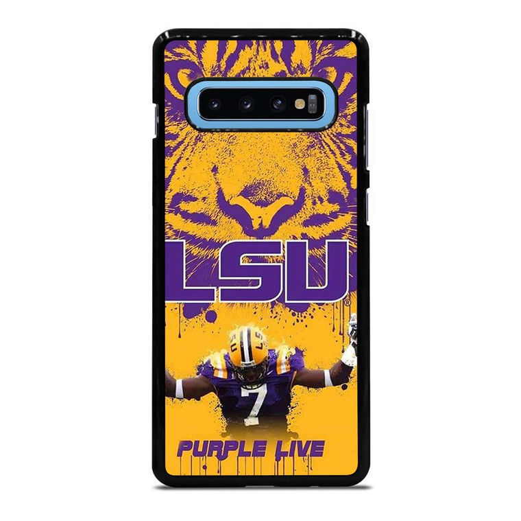 LSU TIGERS LOUISIANA STATE UNIVERSITY PURPLE LIVE Samsung Galaxy S10 Plus Case Cover