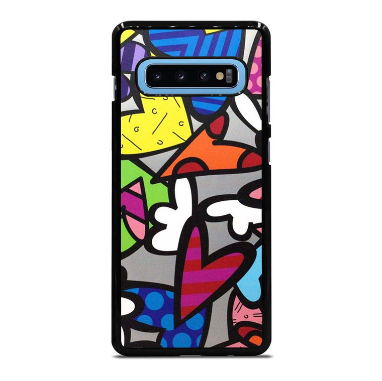 ROMERO BRITTO ABSTRACT LOVE Samsung Galaxy S10 Plus Case Cover