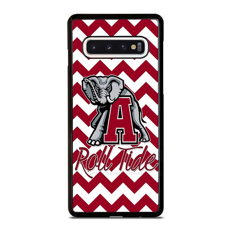 ALABAMA CRIMSON TIDE STRIP ROLL Samsung Galaxy S10 Case Cover