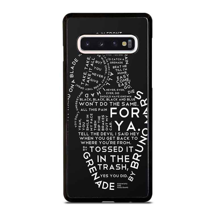 BRUNO MARS LYRICS Samsung Galaxy S10 Case Cover
