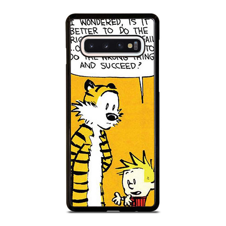 CALVIN AND HOBBES QUOTE Samsung Galaxy S10 Case Cover