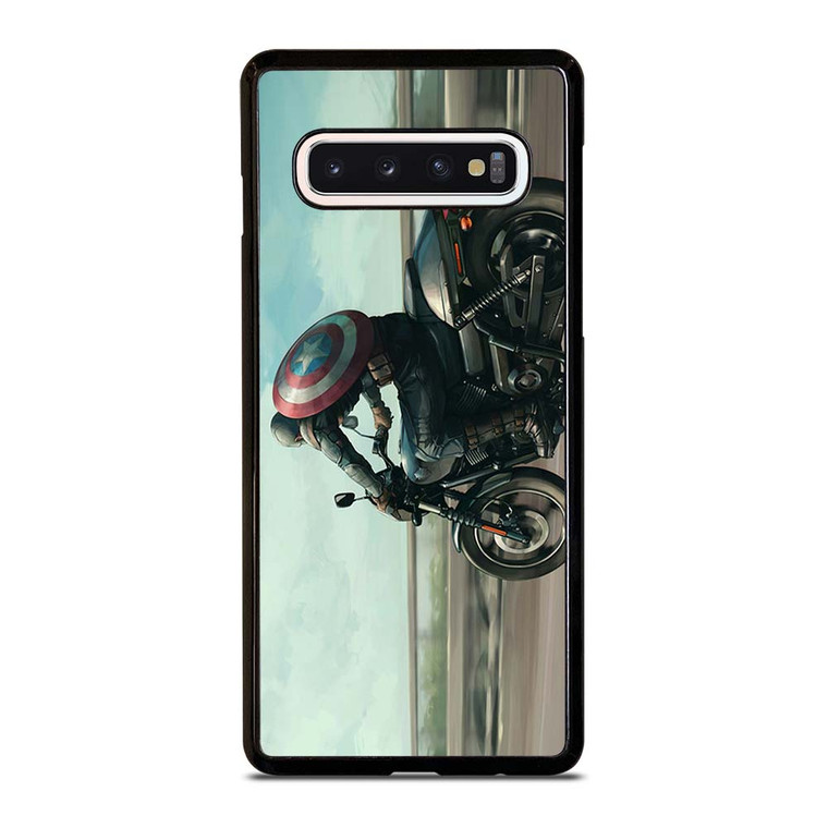CAPTAIN AMERICA AVENGERS RIDING Samsung Galaxy S10 Case Cover