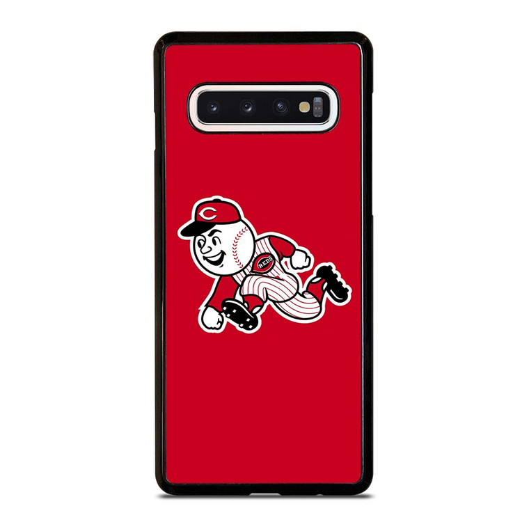 CINCINNATI REDS MASCOT MLB BASEBALL TEAM LOGO Samsung Galaxy S10 Case Cover