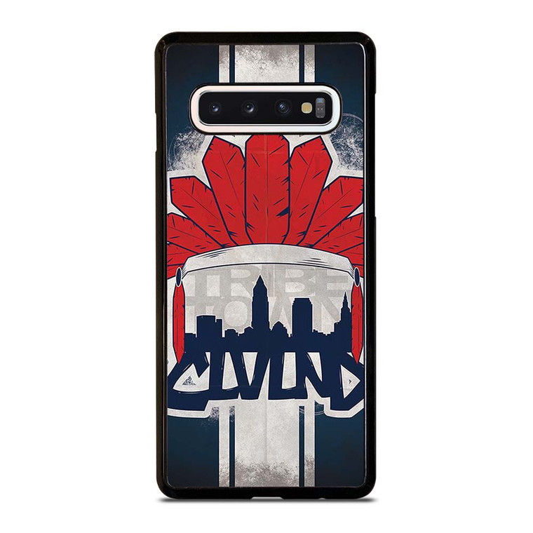 CLEVELAND INDIANS LOGO BASEBALL TEAM TRIBE TOWN Samsung Galaxy S10 Case Cover