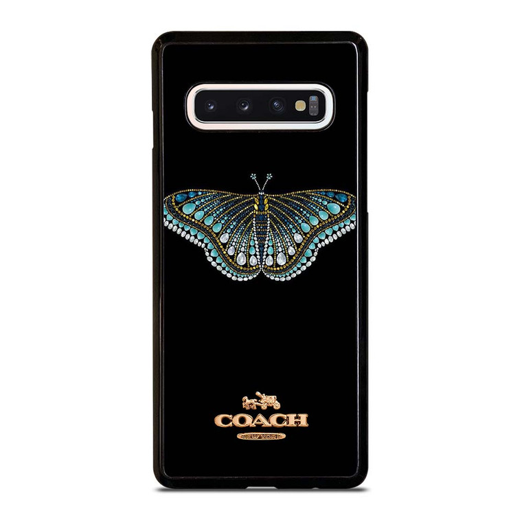 COACH NEW YORK DIAMOND BUTTERFLY Samsung Galaxy S10 Case Cover