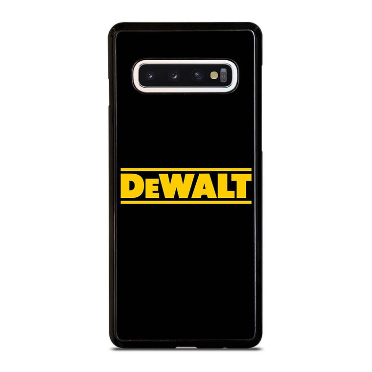 DEWALT LOGO BLACK Samsung Galaxy S10 Case Cover