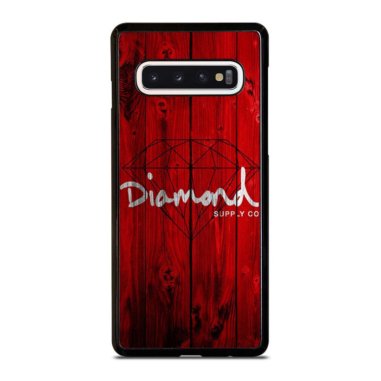 DIAMOND SUPPLY CO WOODEN RED Samsung Galaxy S10 Case Cover
