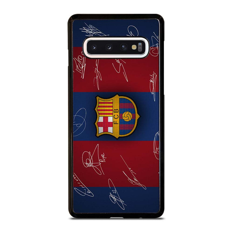 FC BARCELONA SIGNATURE Samsung Galaxy S10 Case Cover