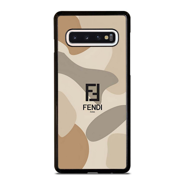 FENDI ROMA LOGO CAMO Samsung Galaxy S10 Case Cover
