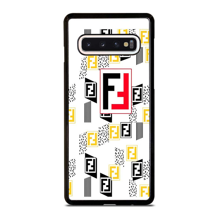 FENDI ROMA LOGO WHITE Samsung Galaxy S10 Case Cover