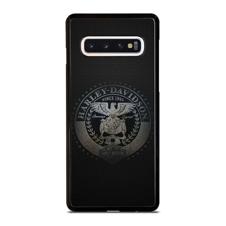 HARLEY DAVIDSON MOTORCYCLES COMPANY CARBON LOGO Samsung Galaxy S10 Case Cover