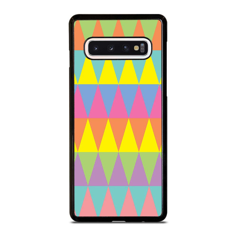 HERRINGBONE TRIANGLE Samsung Galaxy S10 Case Cover