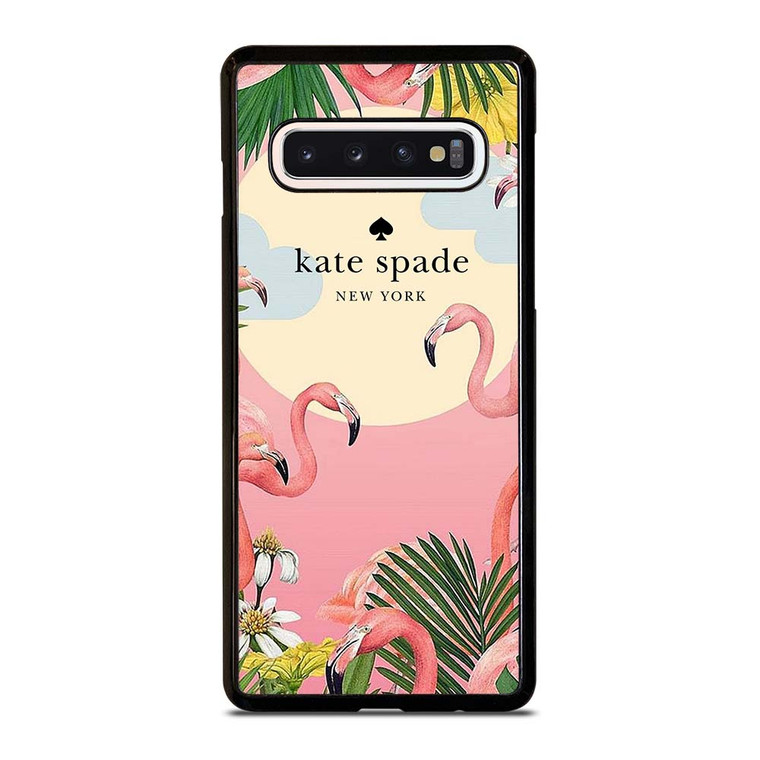 KATE SPADE NEW YORK LOGO FLORAL FLAMENGOS Samsung Galaxy S10 Case Cover
