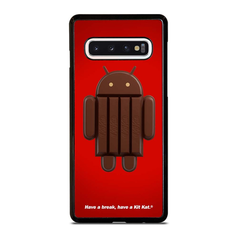 KIT KAT CHOCOLATE ANDROID ICON Samsung Galaxy S10 Case Cover
