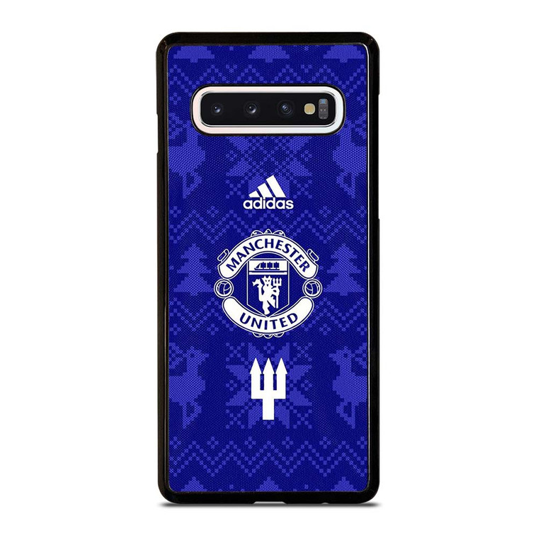 MANCHESTER UNITED FC LOGO FOOTBALL BLUE ICON Samsung Galaxy S10 Case Cover