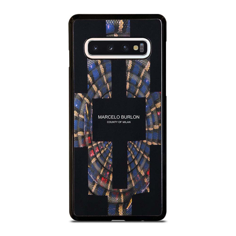 MARCELO BURLON COUNTY OF MILAN LOGO Samsung Galaxy S10 Case Cover